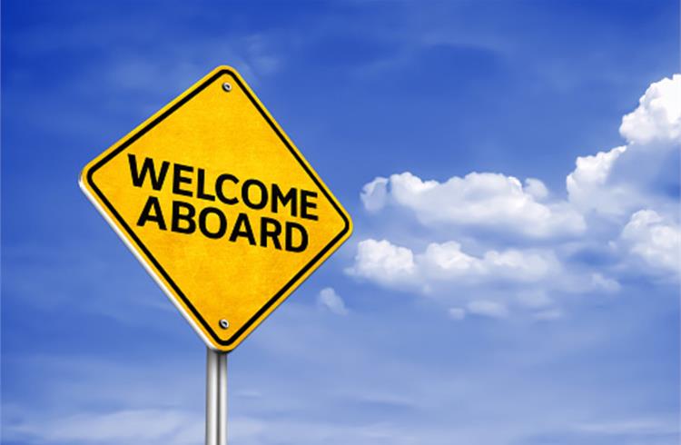 Welcome aboard sign